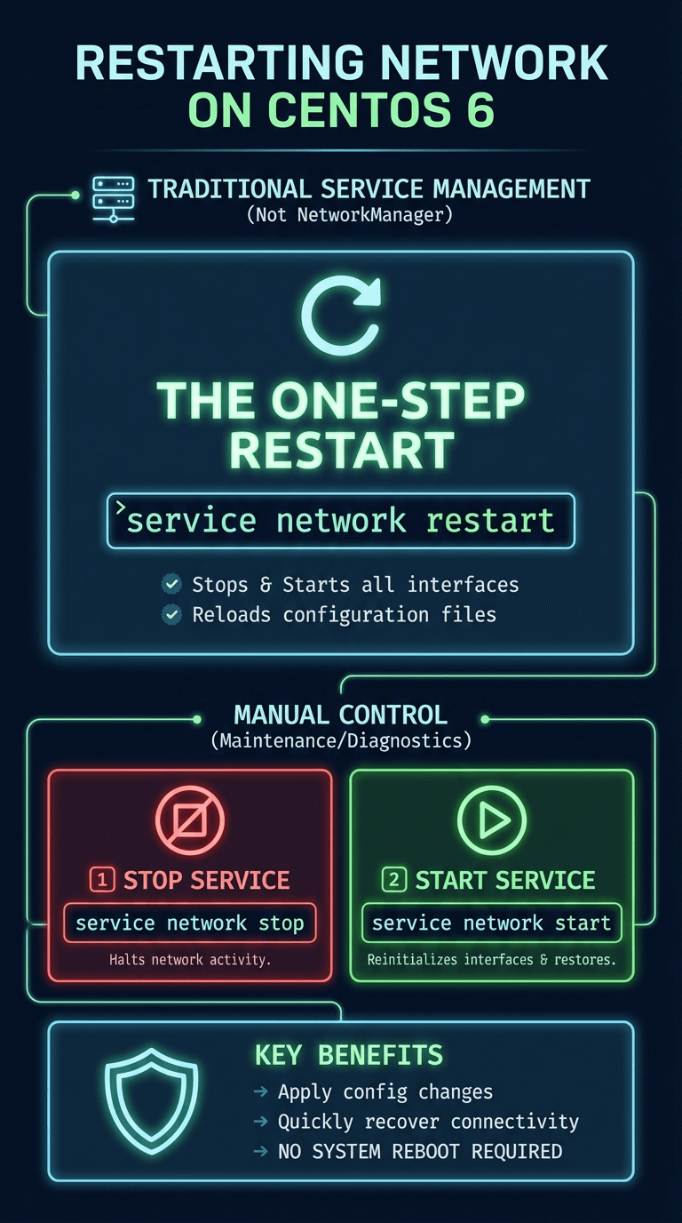 How to Restart Network on CentOS 6